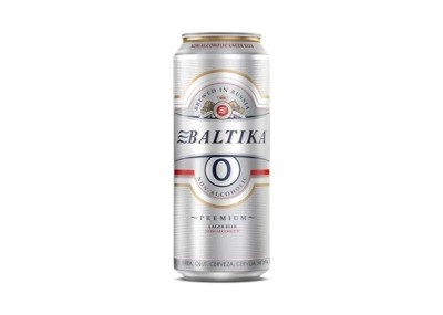 Baltika 0.0% Non Alcoholic Beer Cans 450ml by Treasure Orbit Group